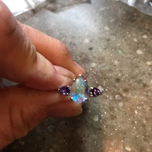 Sterling silver ring rare stone